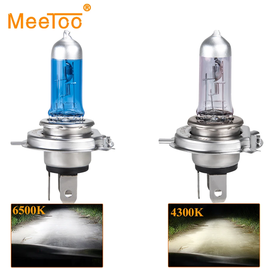 Галогенные лампы H4 натуральная белая лампа для головного света мотоцикла