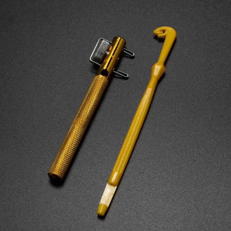 Цельнометаллический инструмент для завязывания рыболовных крючков устройство