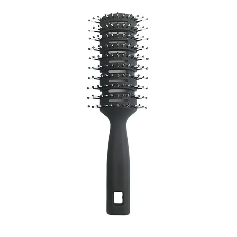 Нескользящая ABS Ручка отверстие дизайн Hairstyling Массажная расческа анти щетка