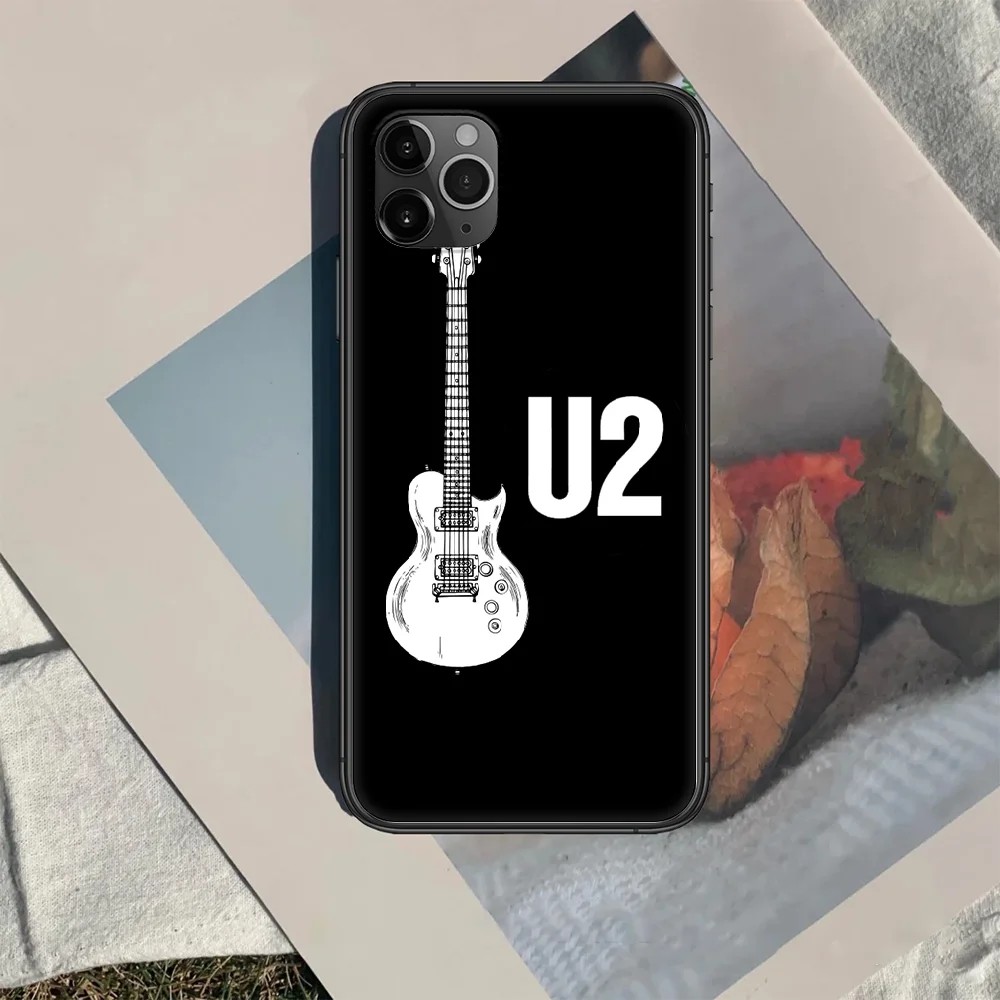 

U2 rock band Phone Case Cover Hull For iphone 5 5s se 2020 6 6s 7 8 12 mini plus X XS XR 11 PRO MAX black Funda Silicone Shell