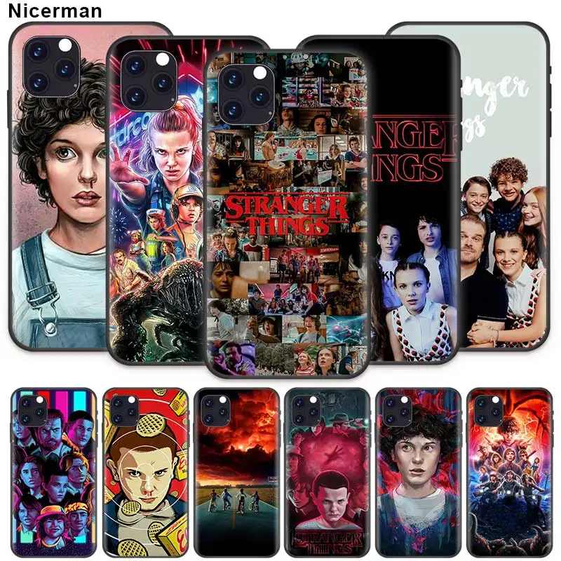 Чехол очень странные дела для Apple iPhone 12 Mini 11 Pro Max X XR XS 7 8 Plus 6 6S SE 2020 силиконовый