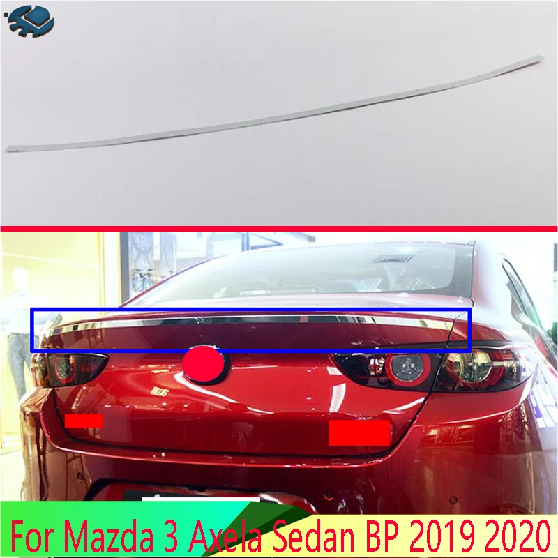 Для Mazda 3 Axela Sedan BP 2019 2020 автомобильные аксессуары из нержавеющей стали Задняя