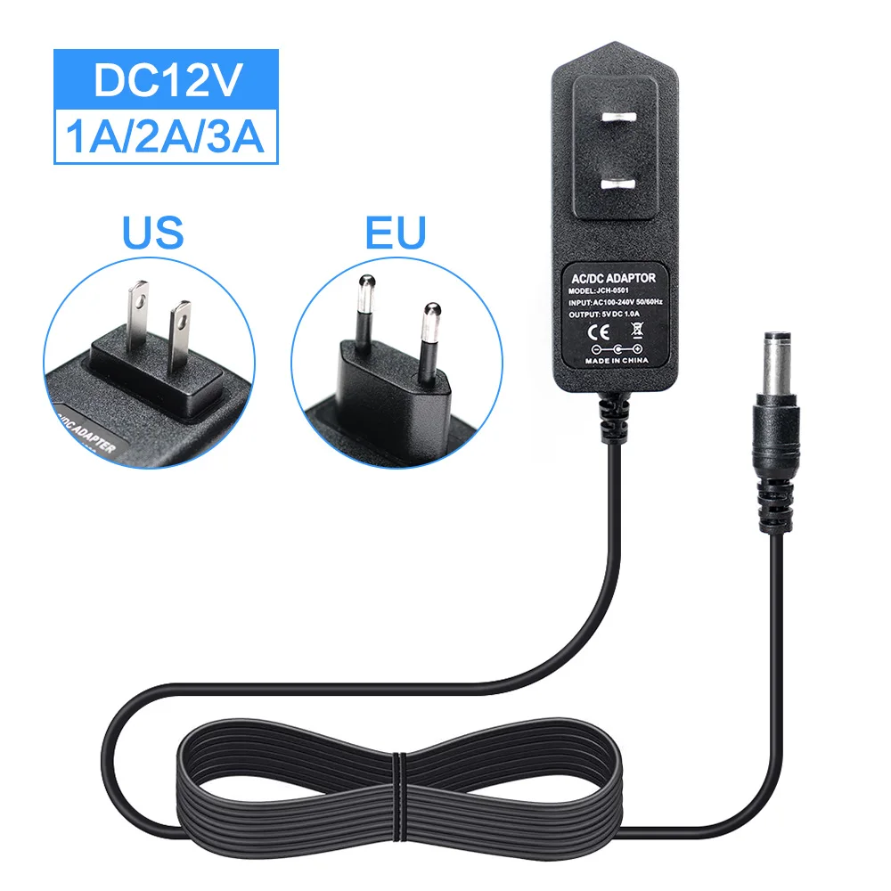 Источник питания AC к DC 220V 12 V 1A 2A 3A адаптер вольт Светильник ing LED светильник полосы