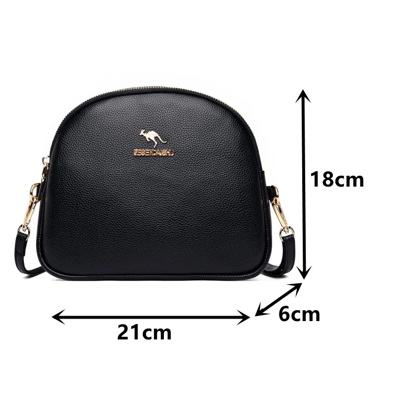 

Luxury Pu Leather Crossbody Bag Female Lychee Pattern Shoulder Bag Famous Brand Design Handbags Women Casual Messenger Bags Sac