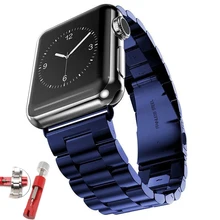 Stainless Steel strap for apple watch band 44mm 40mm 42mm 38mm Metal Bracelet smartwatch belt correa iwatch series 6 se 5 4 3