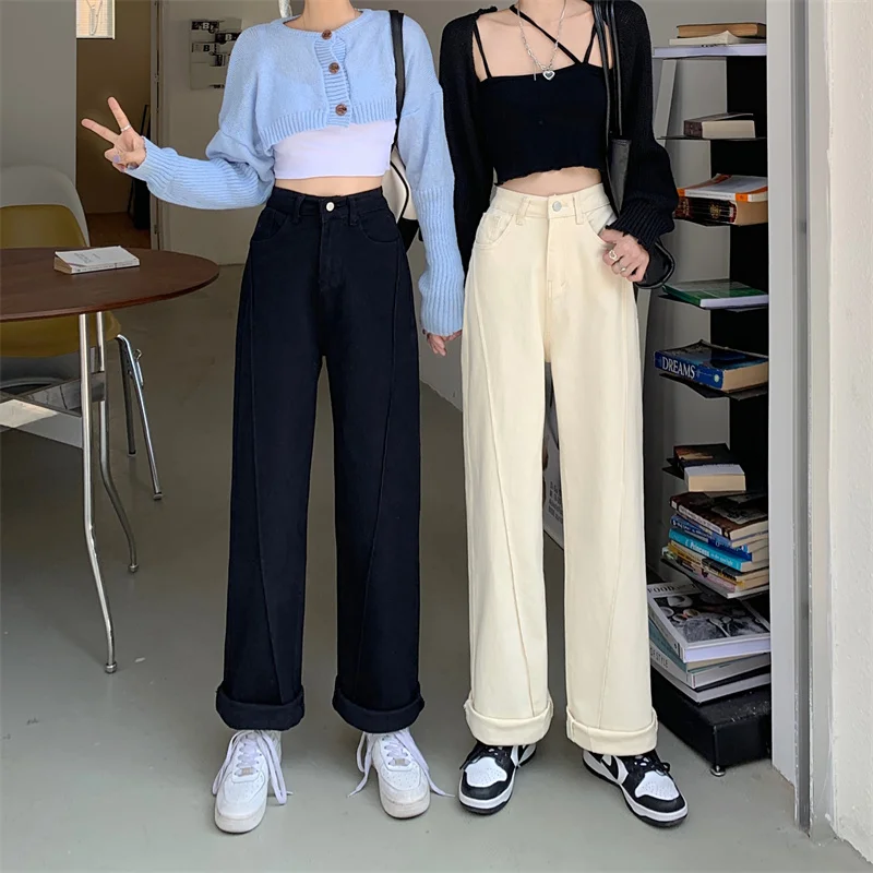 

Осень 4425, 2021, новый дизайн, чувство темперамента, тонкие и прямые джинсы