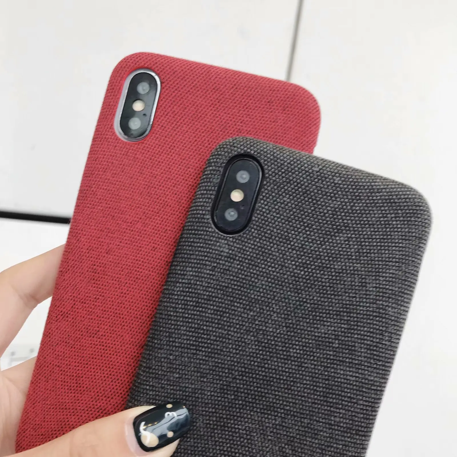 Мягкий ТПУ чехол для Iphone 11 Pro MAX X XR XS 8 7 6S Plus тонкая ткань имитация телефона задняя