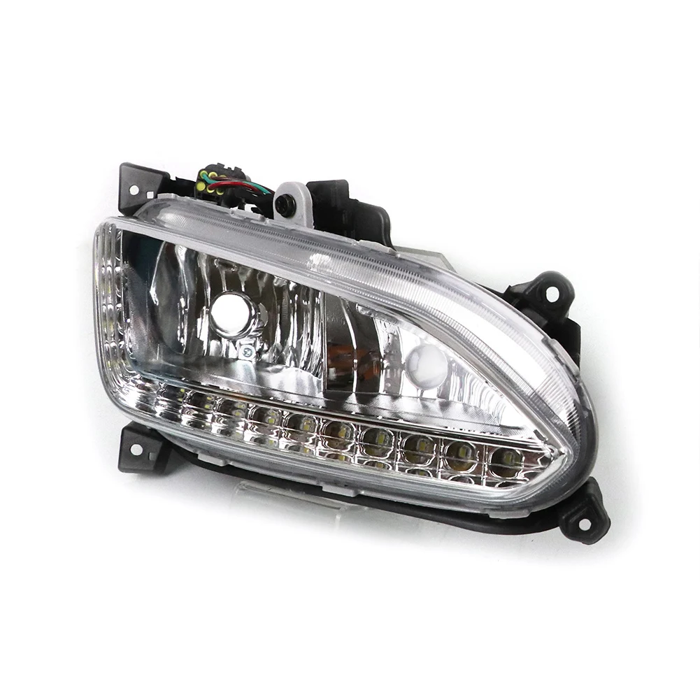 

1pcs Car Front LED DRL Daytime Running Light Fog Lamp Right side fit For Hyundai IX45 Santa Fe 2013 2014 2015 Accessories