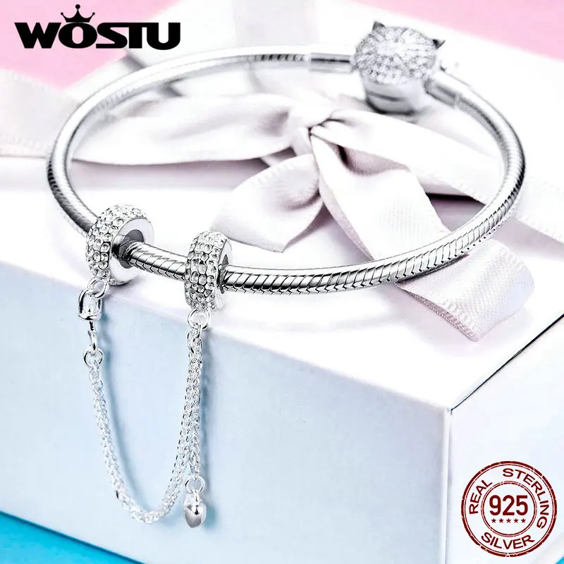 Женский браслет из серебра 925 пробы с бусинами