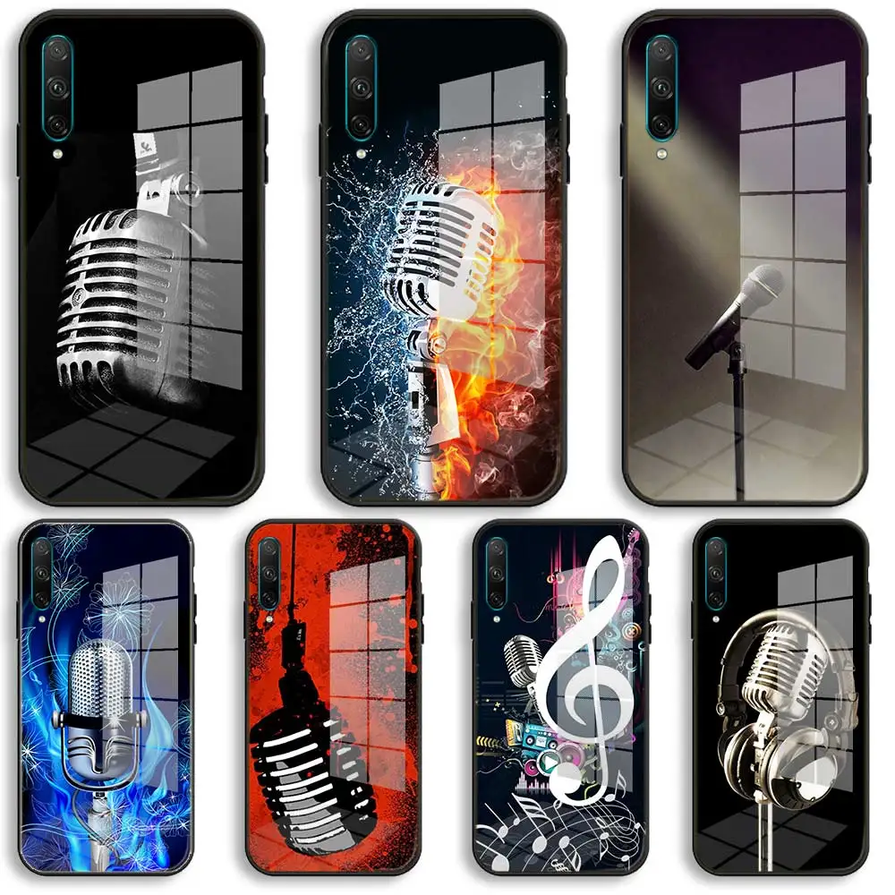 

Nayida fire microphone Soft Silicone Case For Huawei Honor 50 30 20 10 Lite Pro 10i 20i 9a X9A 8a X8 8X X8A X7A Glass Cover