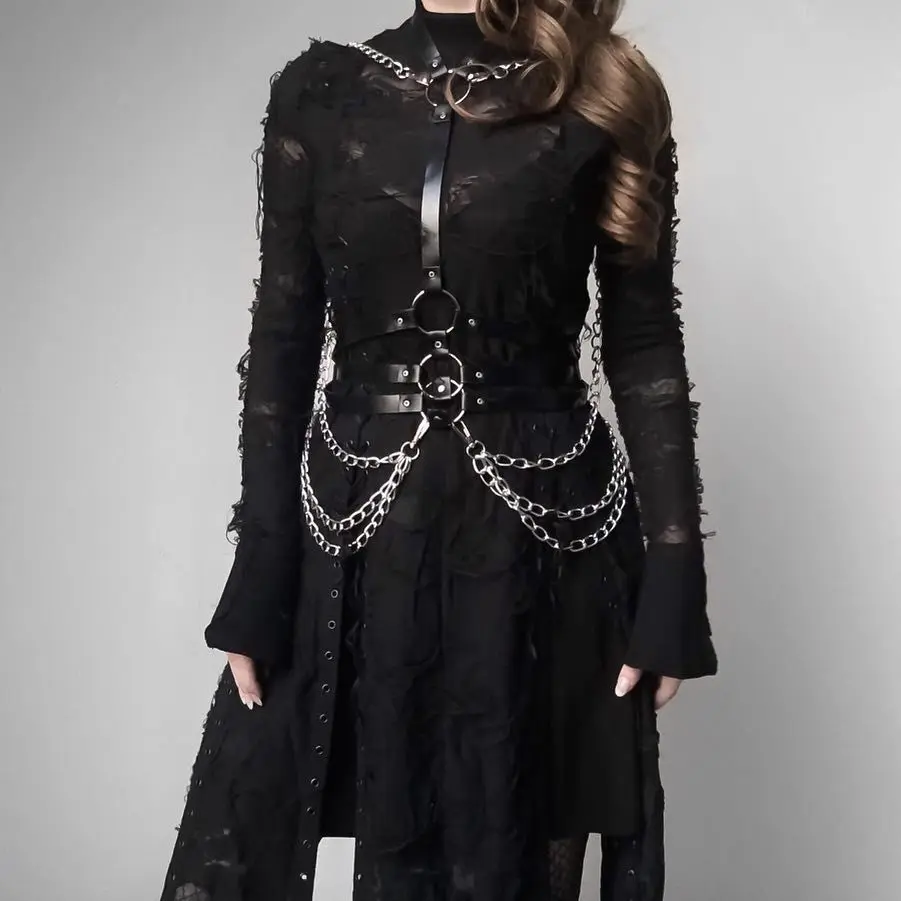 Пояс из искусственной кожи с подвязками ремни для тела женское нижнее белье