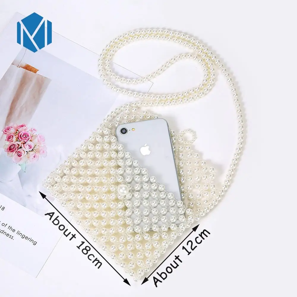 O Acrylic pearl bag INS ручная работа, сумки для монет с жемчугом, новинка, Плетение Бисером, женские сумки с изображением флага, кошелек, модная мини сумка для мобильного телефона, Ретро Держатель для карт - Цвет: O Acrylic pearl bag