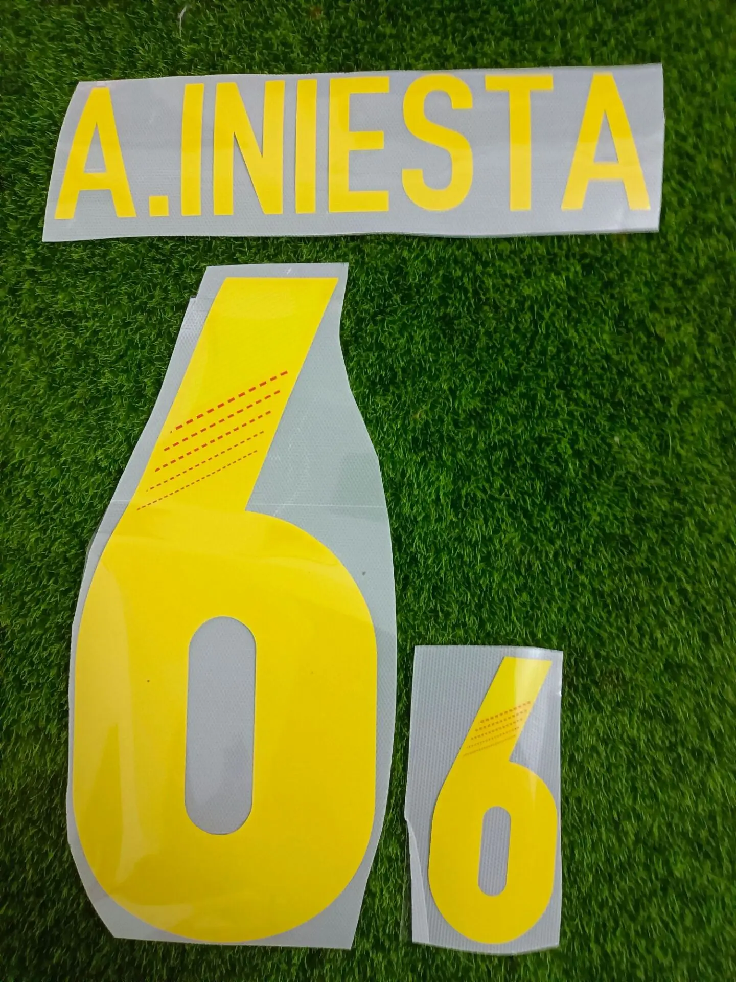 

2012 Spain A.iniesta Nameset Xavi Torres David Villa Custom Any Name Number Soccer Patch