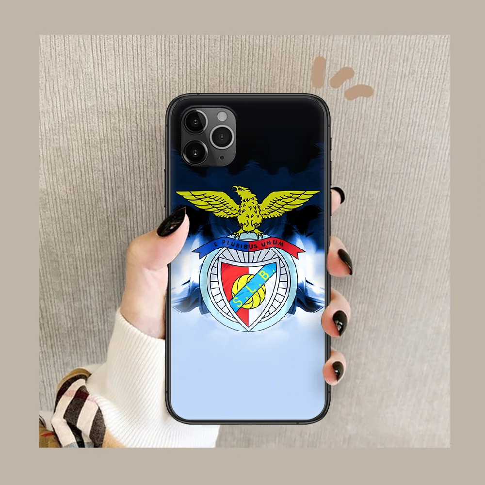 

Portugal Benfica soccer Phone Case Cover Hull For iphone 5 5s se 2 6 6s 7 8 12 mini plus X XS XR 11 PRO MAX black Bumper Fashion