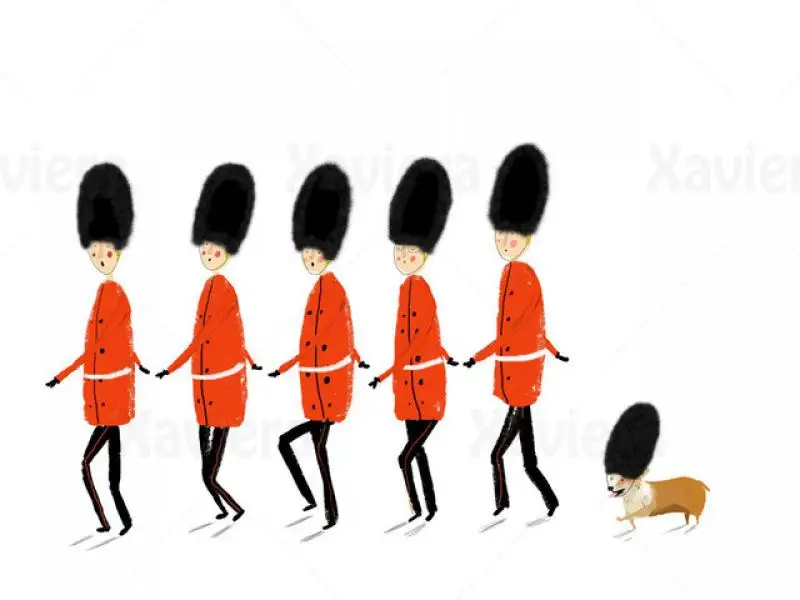 

Cartoon Character Poster Mural British Soldier Dog Army Picture Frameless Home Decoration Big Poster Wall Art Living Room Decor