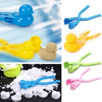1pc snowball maker plastic duck snowball clip sand snow ball mold tool outdoor fun sports snow fight toys for kids adult gifts