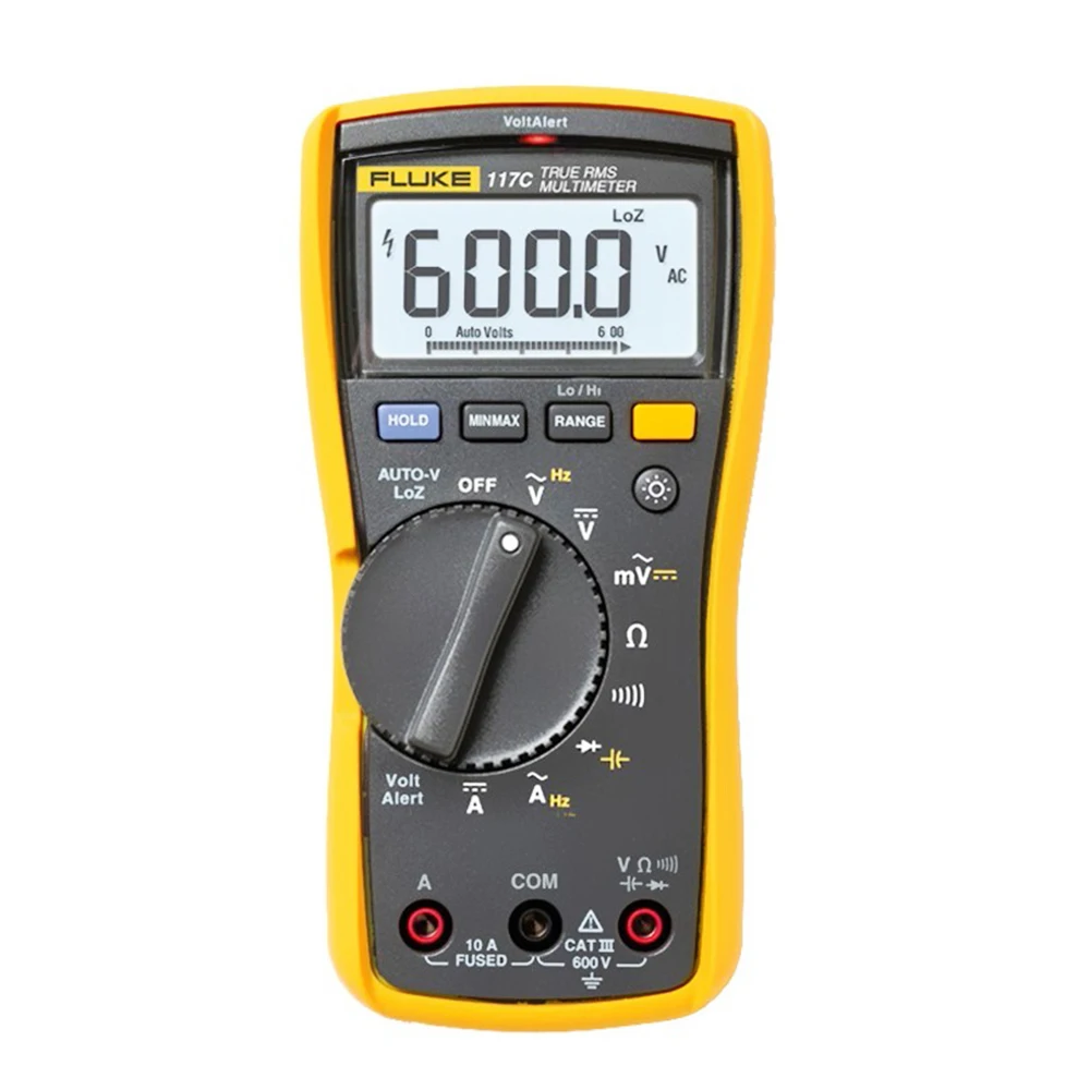 Free Shipping Fluke 117C HAVC VoltAlert Backlight Multimeter 117 True RMS Инструменты