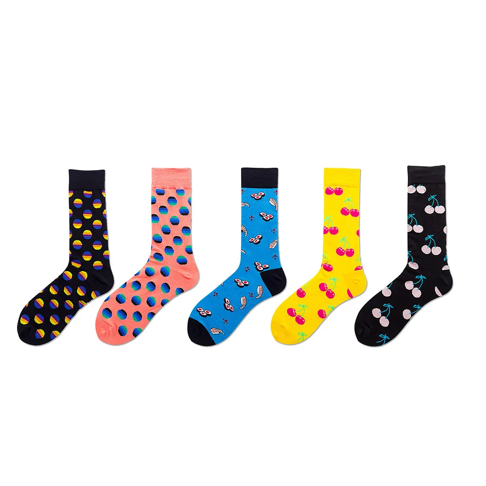 

Medium Socks Women's Happy Socks Colorful Cute Harajuku Casual Women 100% Cotton Funny Socks Unisex Female Male