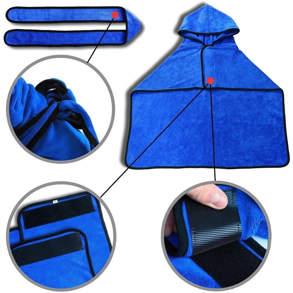 

Dog Bathrobe Super Absorbent Quick Dry Wiping Towels Pet Bath Towel Bathing Shower Pet Grooming Towel For Small Medium Large Dog