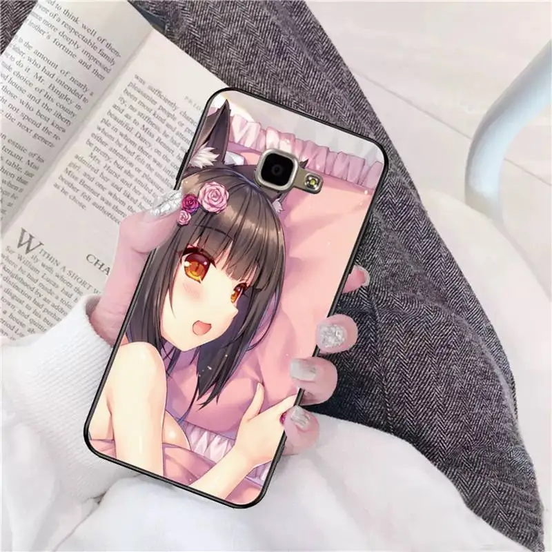 TOPLBPCS Nekopara Chocola Vanilla Cat Girl Phone Case for Samsung A51 01 50 71 21S 70 31 40 30 10 20 S E 11 91 A7 A8 2018 | Мобильные