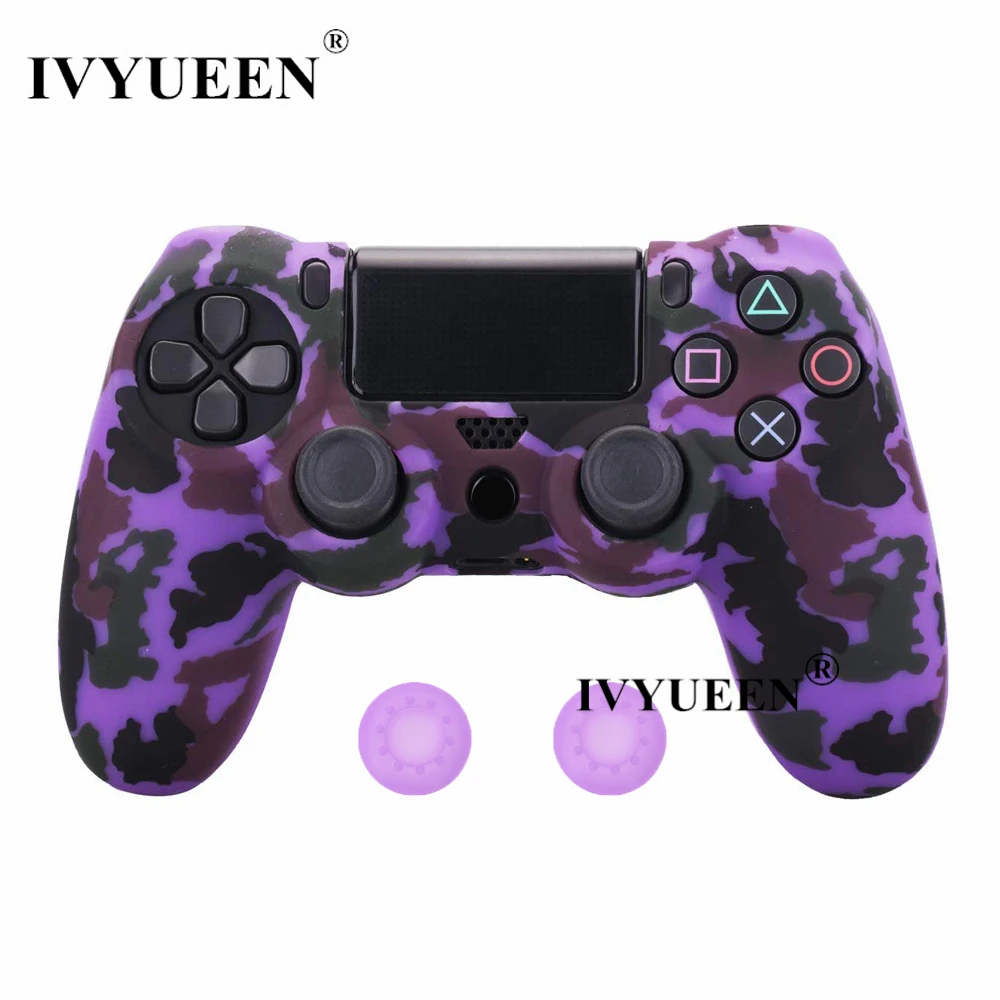 IVYUEEN для sony playstation 4 PS4 Pro тонкий контроллер силиконовый чехол защитная кожа с аналоговой рукояткой для PS4 DS4 геймпад