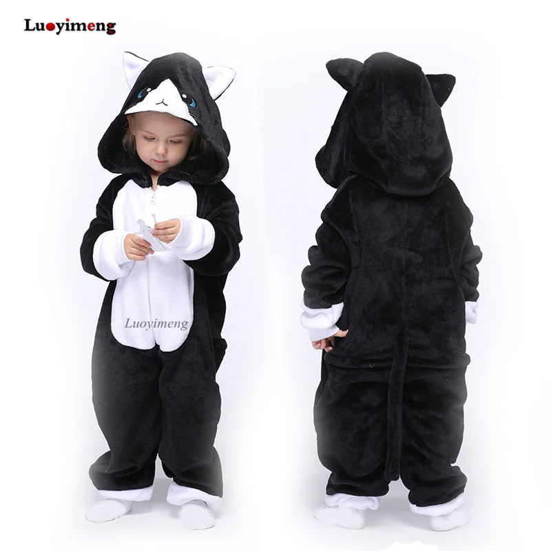 

Children Cartoon Kigurumi Unicorn Cat Onesie Animal Panda Pyjamas Cosplay Anime Costumes For Kids Sleepwear Boys Girls Pajamas