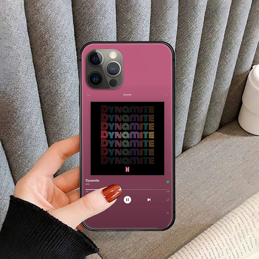 

Kpop Dynamite Bangtans-Boy Phone Case cover For iphone 5 5S 6 6S PLUS 7 8 11 12 mini X XR XS PRO SE 2020 MAX black back soft