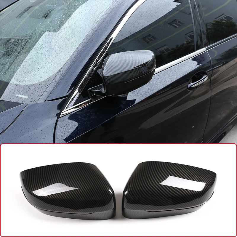 1 Pair Glossy Black Rearview Mirror Cover Side Wing Rear View Mirror Case Cover Trim For BMW 3 5 6 7 Series GT G11 G12 G20 G30