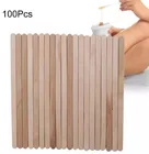 50 шт.100 шт., одноразовые деревянные палочки-аппликаторы для удаления волос