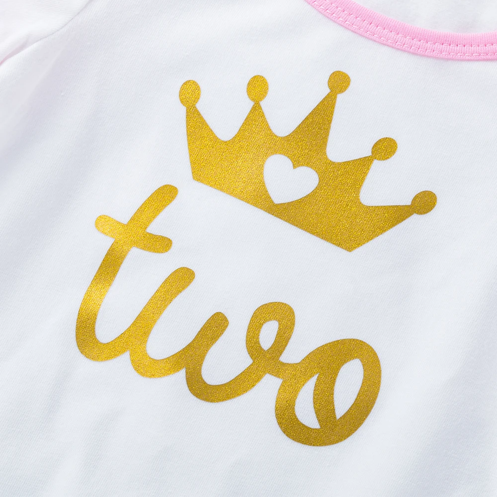 Платье с юбкой для первого дня рождения девочек на два года брендовая одежда