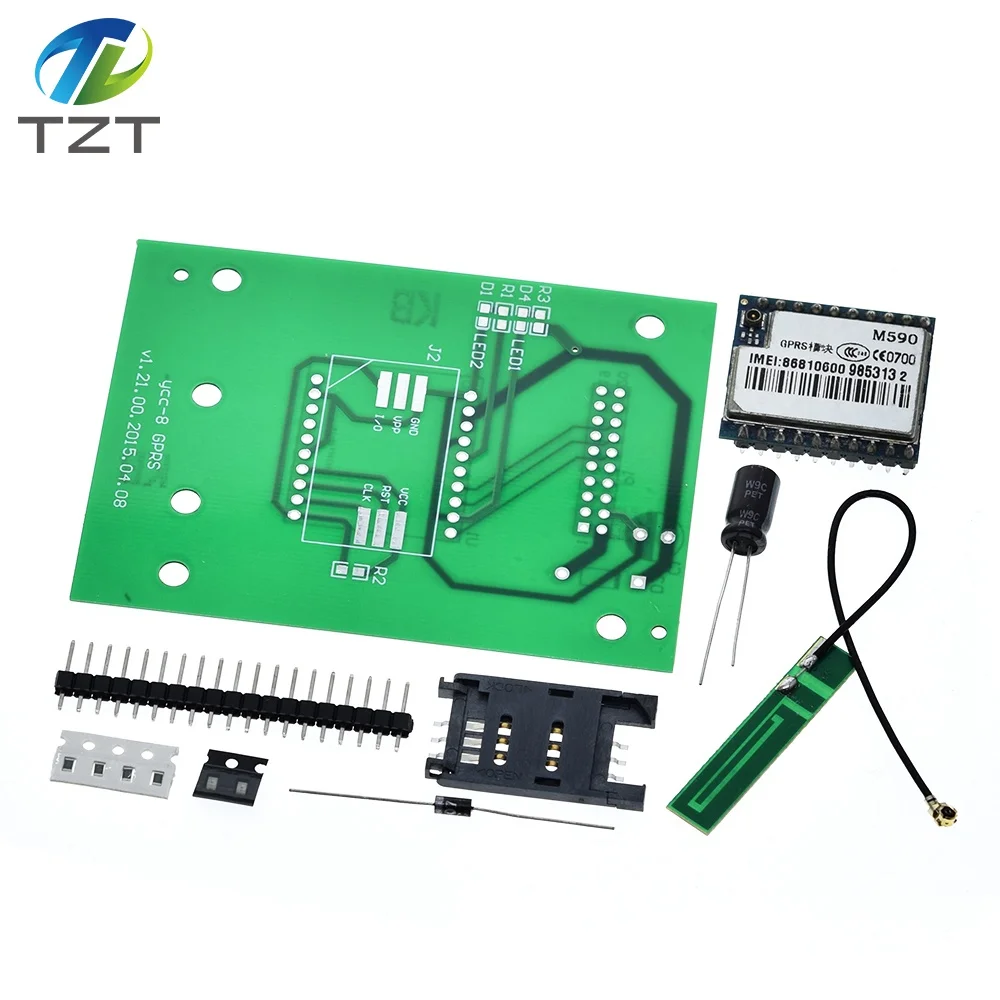 TZT DIY комплект GSM GPRS 900 1800 МГц короткие сообщения сервис SMS модуль для проекта для Arduino дистанционного зондирования сигнализации