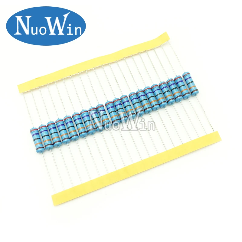 

20pcs 2W Metal film resistor 1% 51R 56R 62R 68R 75R 82R 91R 100R 110R 120R 130R 51 56 62 68 75 82 91 100 110 120 130 ohm