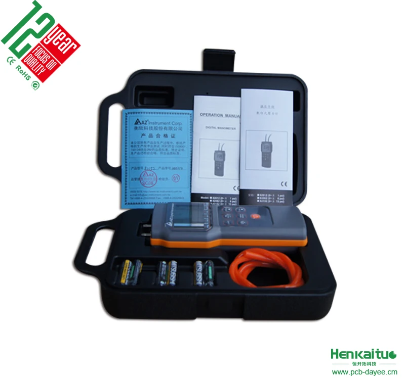 

Air Pump Manometer Digital Meter differential Pressure Gauge
