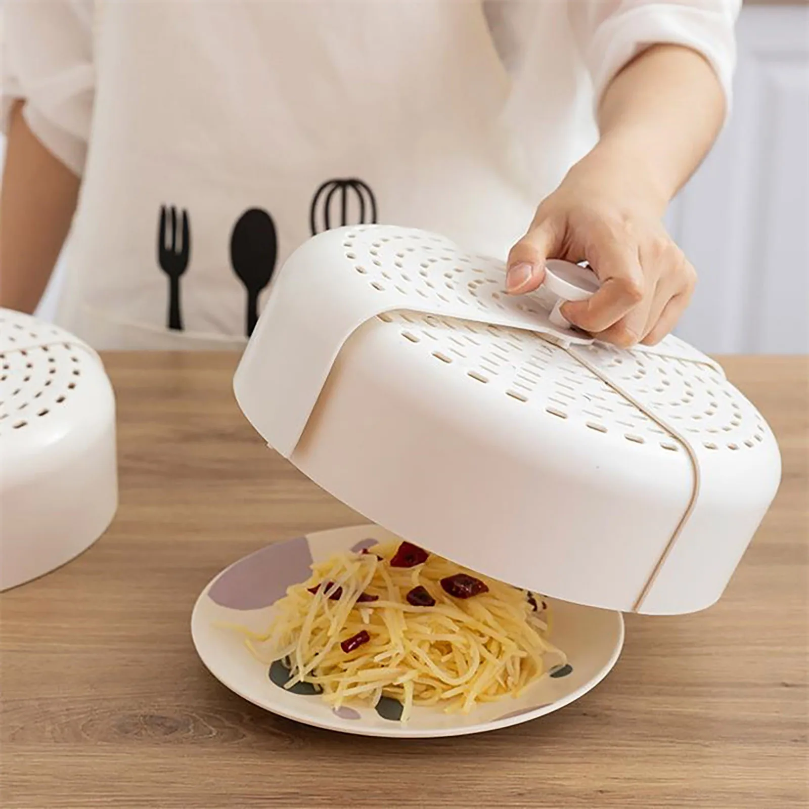 1 шт. портативная круглая крышка для еды пластиковая комаров кухонные