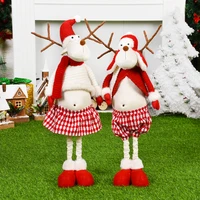 2021 christmas party decoration dolls christmas decoration for tree santa claus snowman toys figurines decorazioni