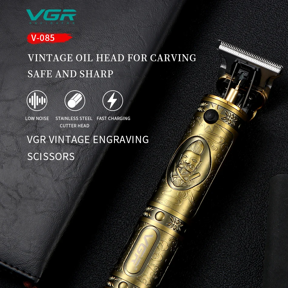 Машинка для стрижки волос в стиле ретро Аккумуляторный триммер Мужская