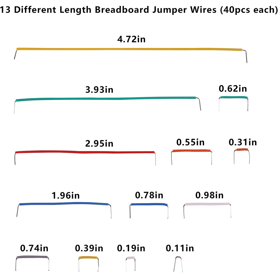 625 шт. набор Джамперов 560 предварительно сформированных макетных плат джампер 14