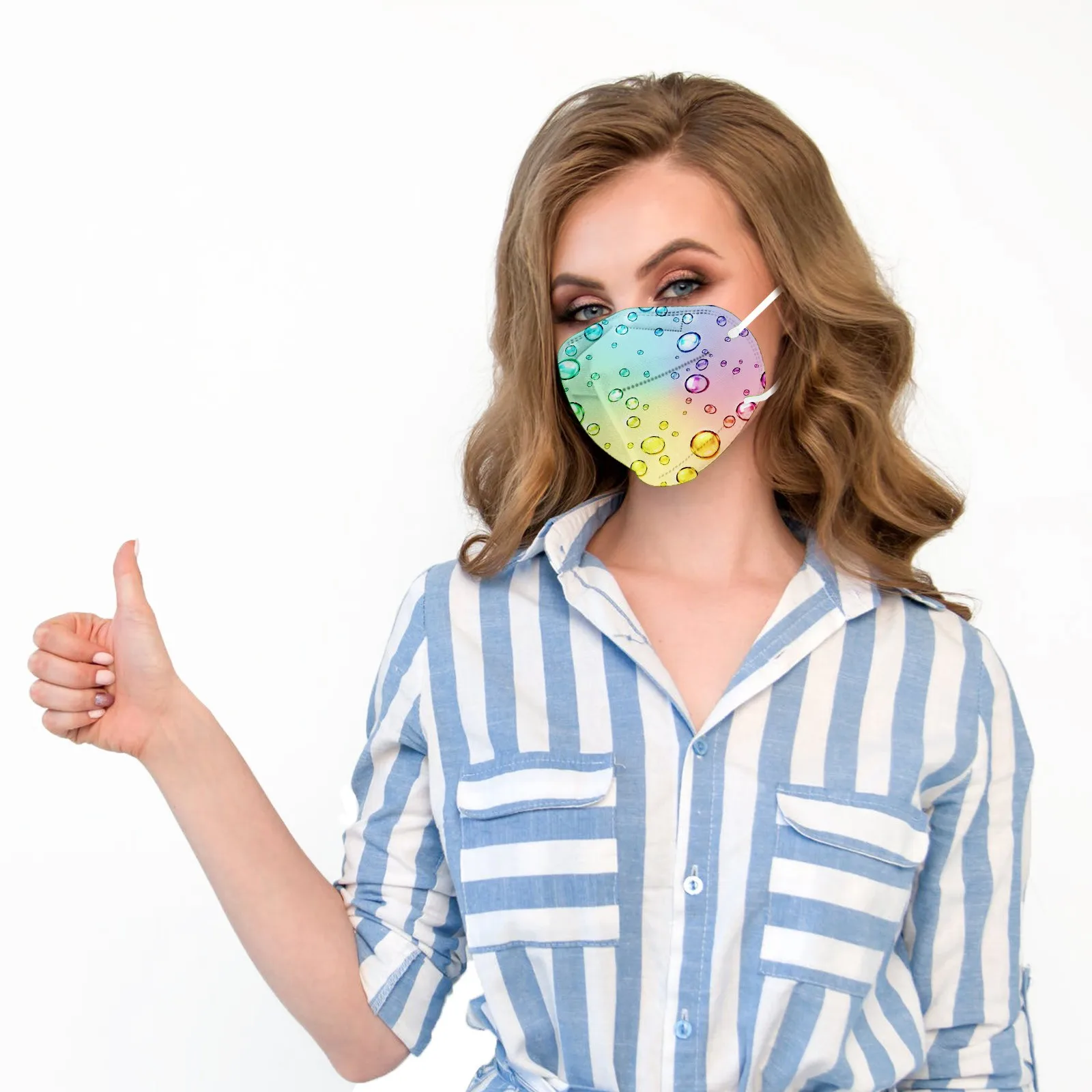 Повязка на голову маска 5 слойная высокой плотности PM2.5 защита от ветра и пыли