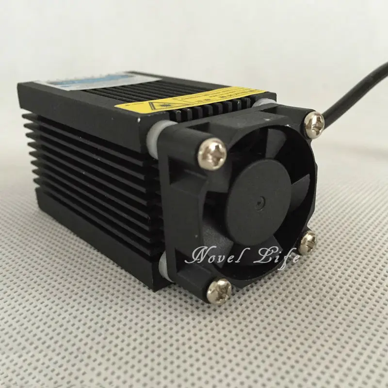 Гравировальный станок 450nm 2500mW 2 5 W синий лазерный модуль генератор с радиатором