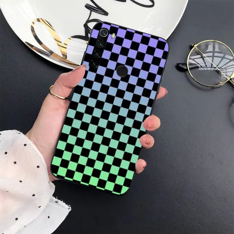 

Checkerboard Art Phone Case For Xiaomi mi 9 9t 10 redmi 9 9a 8 8a note 10 9 9s 8 8t 7 pro max funda