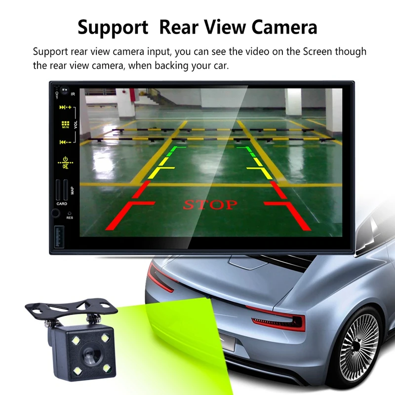 

Car Radio MP5 Player 2 Din Auto Radio 7 Inch Contact Screen Car Stereo Player Bluetooth