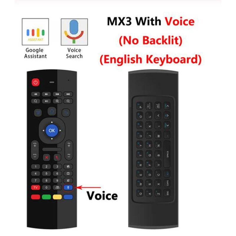 MX3 M воздушная мышь с голосовым пультом дистанционного управления 2 4G RF