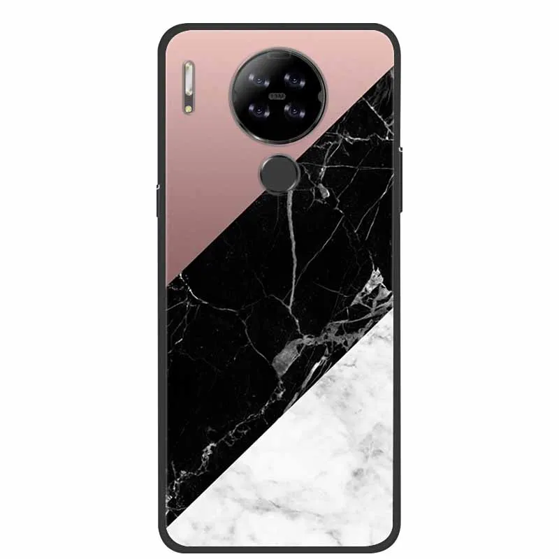 Чехол для Blackview A80 мраморный Мягкий силиконовый чехол-накладка A80s BlackviewA80 чехол