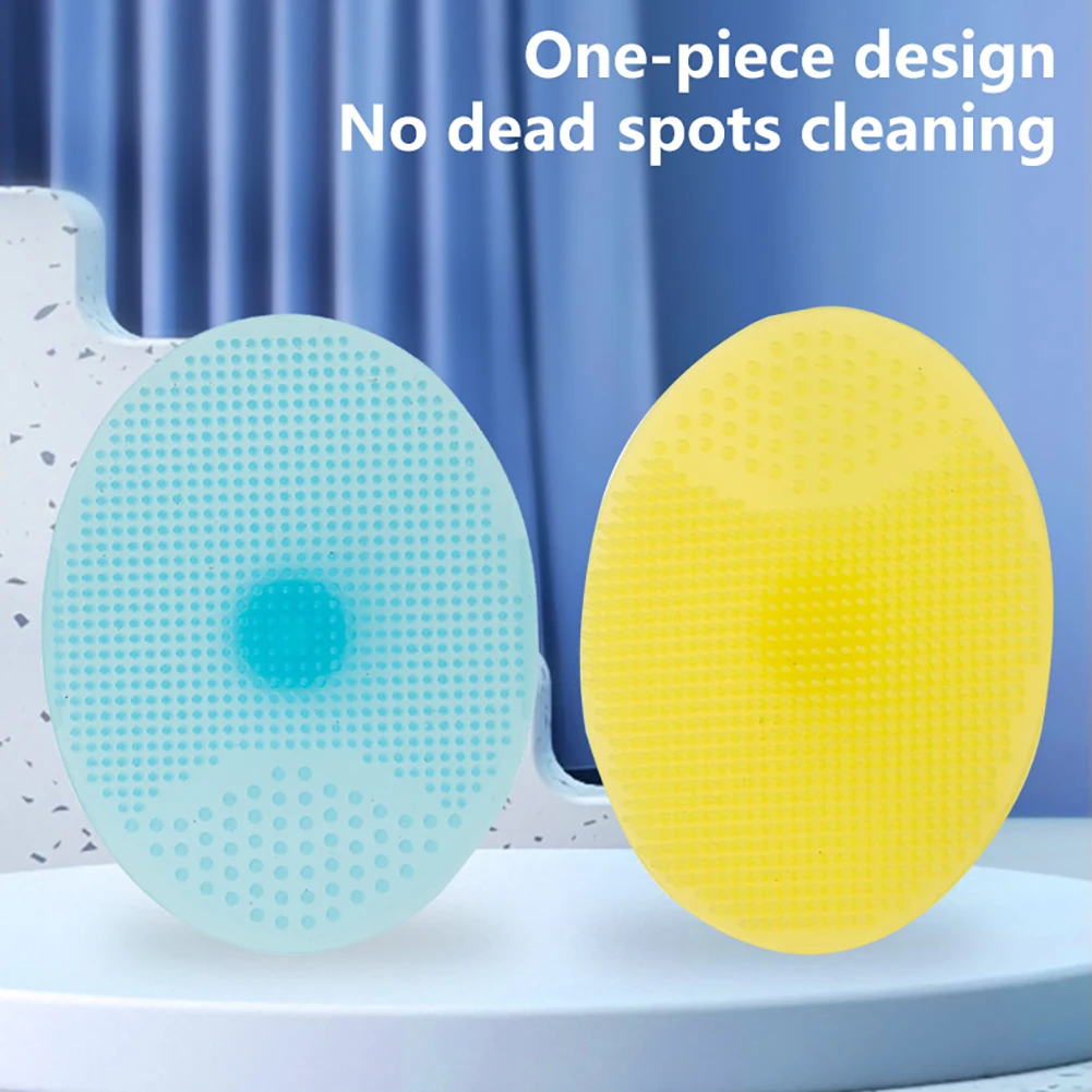 

Baby Bath Cradle Cap Silicone Brush Toddler Comb Shower Hair Massage Brush For Dry Skin Hair Household Bathroom Supplies