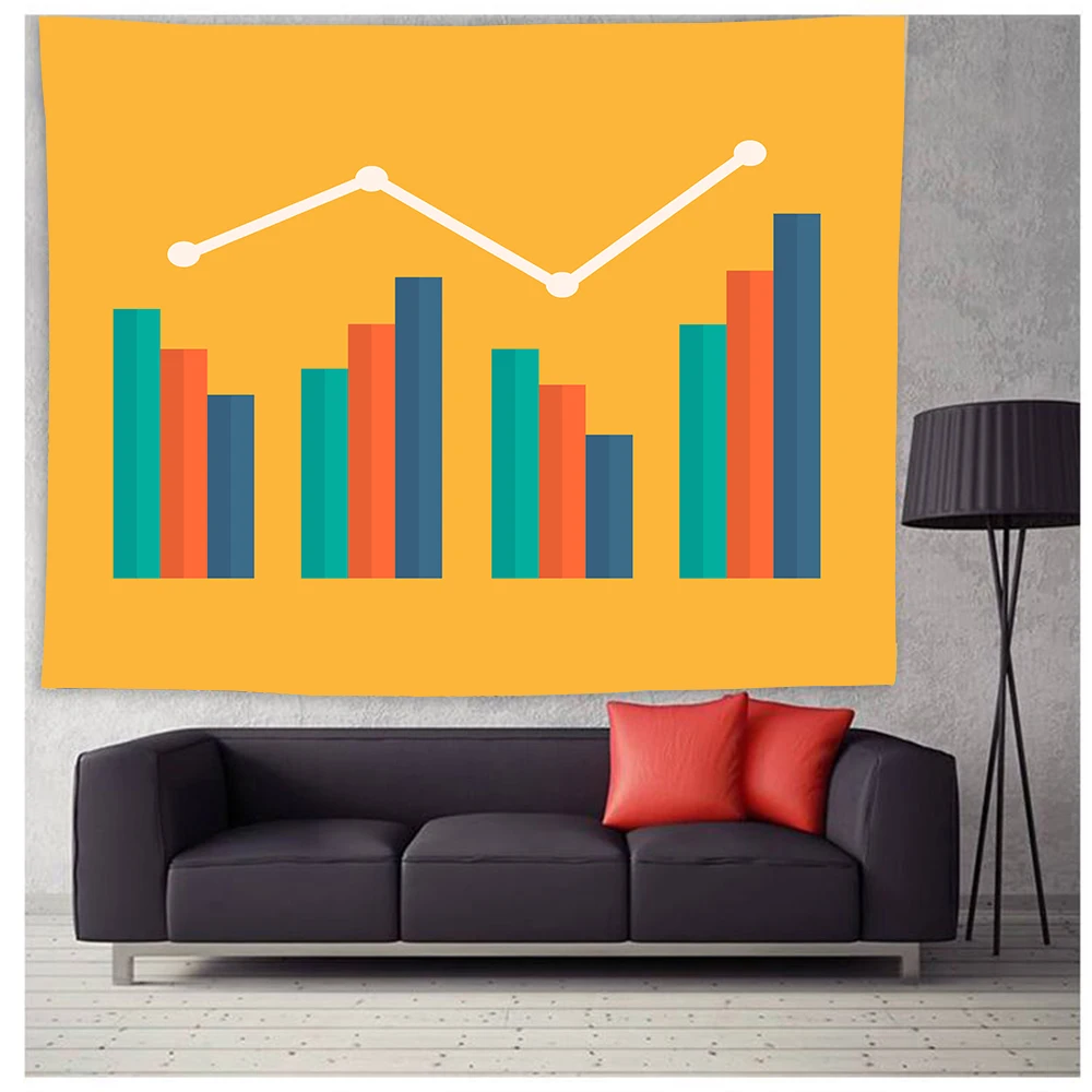 Гобелен с геометрическим рисунком психоделическая футболка гобелен настенный