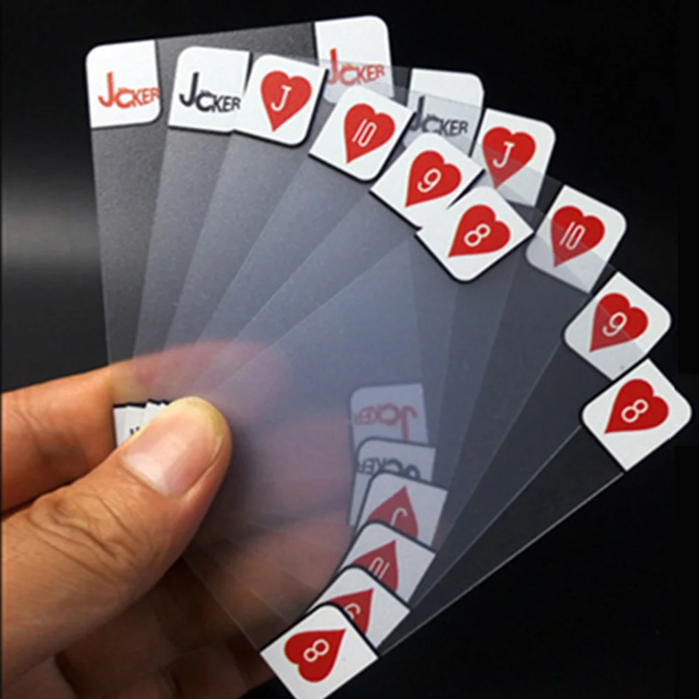 

PVC Waterproof Novelty Clear Deck Transparent Poker
