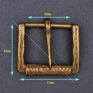 Мужская кожаная пряжка-ролик 40 мм с винтажным узором, с тяжелой гравировкой, с одним зажимом для пояс с клипсами, для кожевенного ремесла