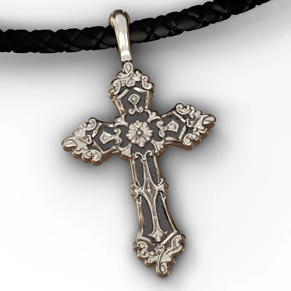 Металлический католический крест ожерелье в европейском и американском стиле