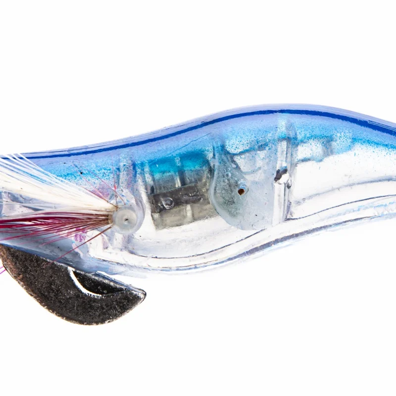 Светодиодная электронная светящаяся креветка-кальмар 10 см Ночная рыбалка на