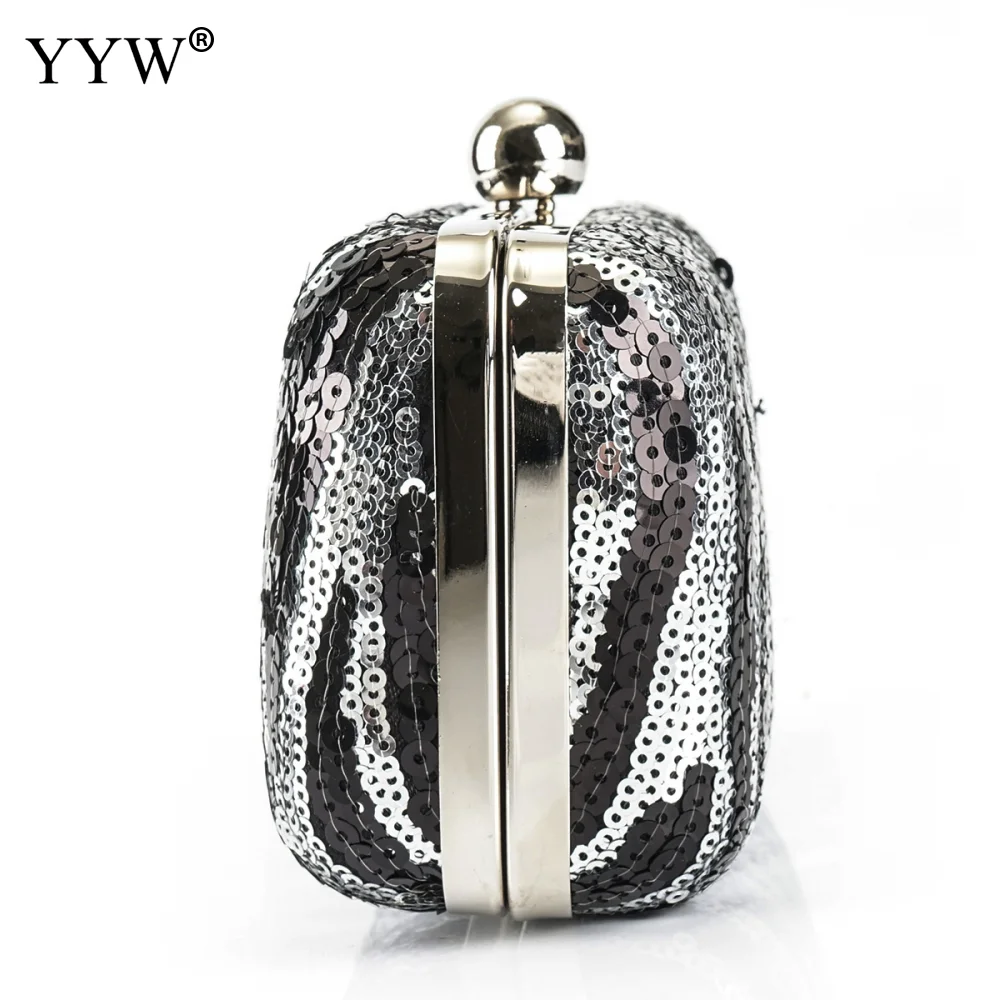 Пластиковый вечерний клатч с принтом зебры популярный стиль блестящая женская